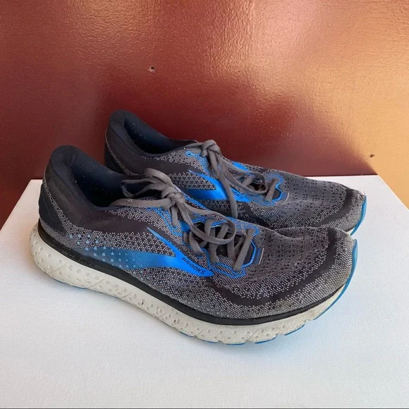 Brooks Shoes Brooks Glycerin Gray Blue Size Mens Running - Main Image